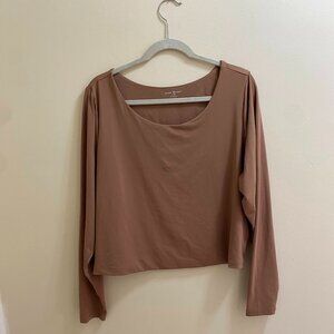 Long-Sleeve Crop Top